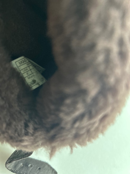 UGG Chocolate Brown Suede Genuine Leather Sheepskin Lining Mid Calf Boots size 8 - Picture 13 of 16